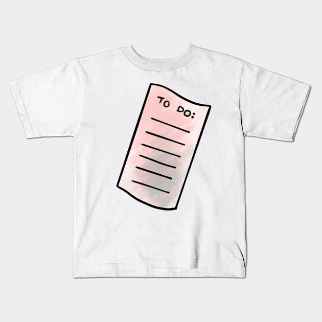 To Do List / Dreams, Light & Love Kids T-Shirt by nathalieaynie